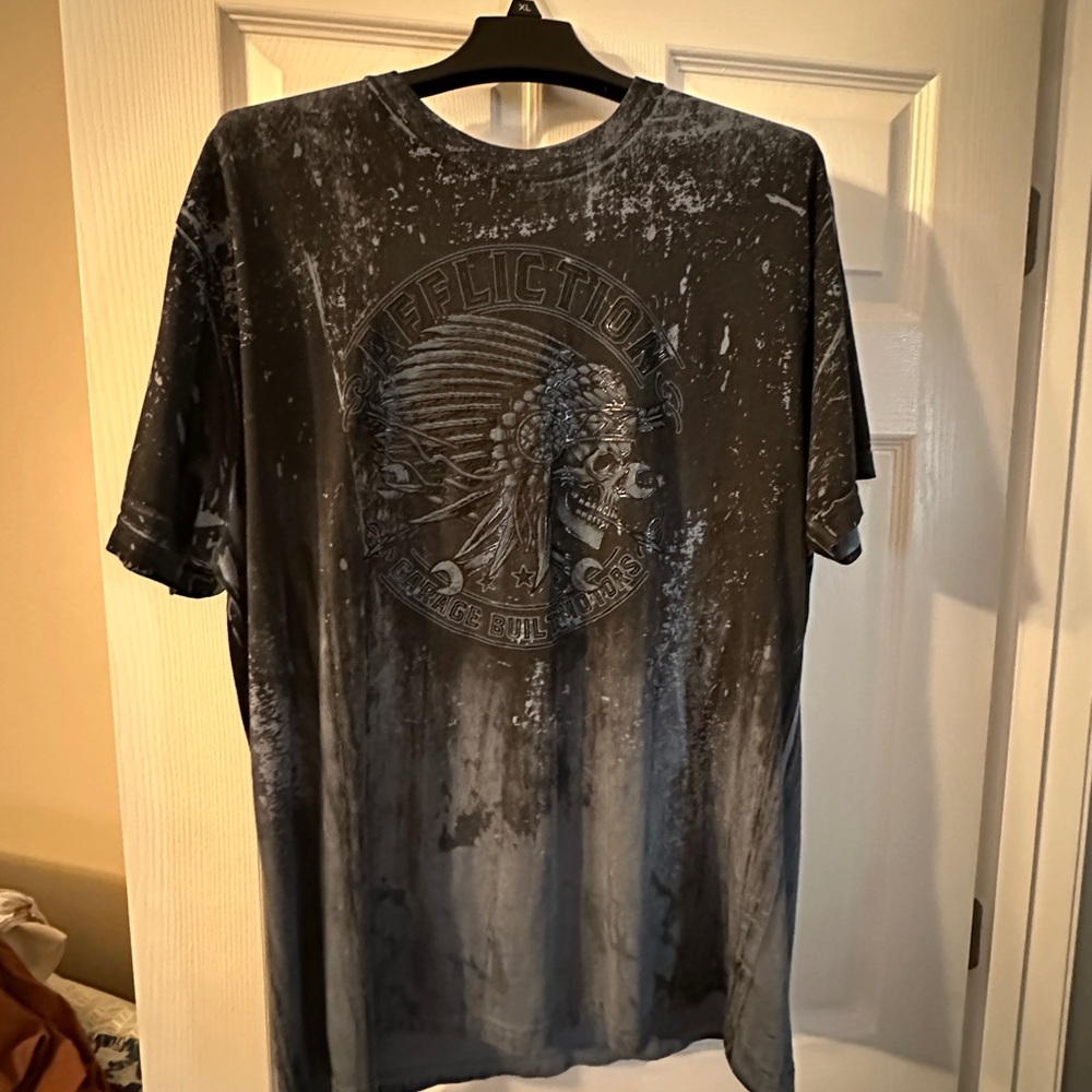 Affliction Charcoal Graphic Tee for Men